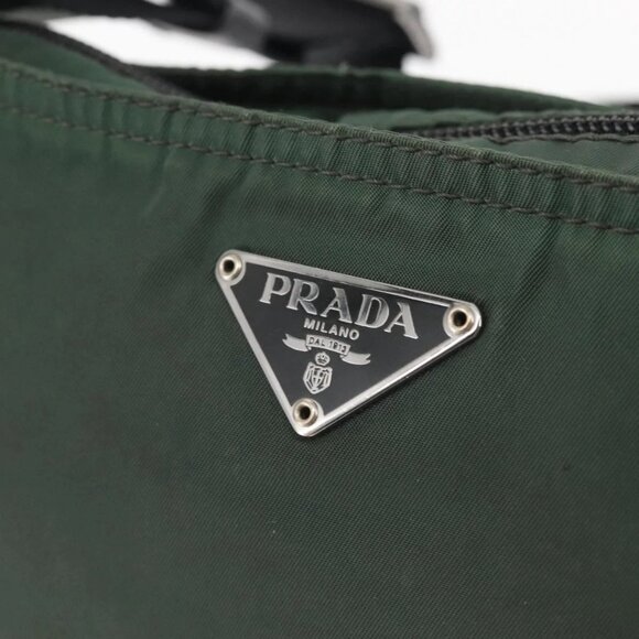 PRADA Shoulder Bag Nylon Khaki Auth 143344 - Picture 10 of 15